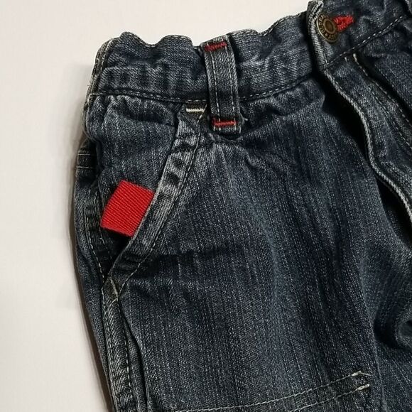 Old Navy Jeans Boys Toddler 5T Denim Fleece Lined Pockets Button Zip Closure - Picture 5 of 6